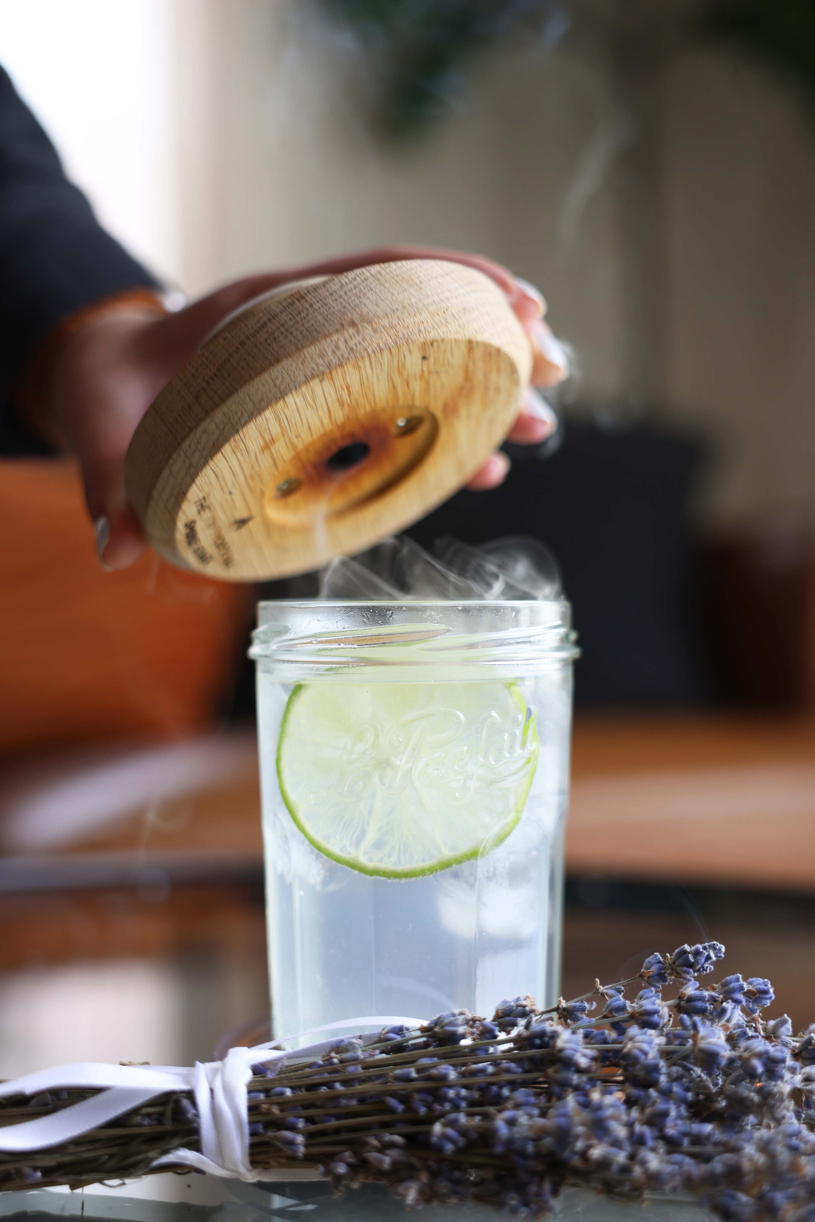 Lavender_Smoked_Gin_and_Tonic - The Crafty Cocktail